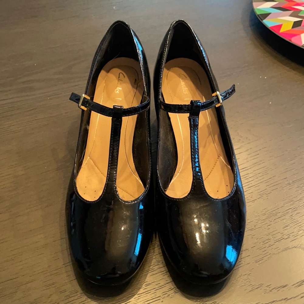 Clarks Patent Leather Mary Janes